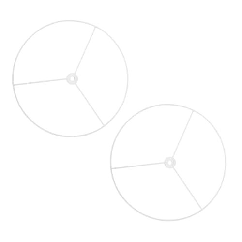 Kisangel 2 Stück Lampenhalterung Metall Rund Langlebiger Lampenschirm Rahmen DIY Pendelleuchte Zubehör Weiße Pulverbeschichtung Kisangel 2 Stück Lampenhalterung Metall Rund Langlebiger Lampenschirm Rahmen DIY Pendelleuchte Zubehör Weiße Pulverbeschichtung von Kisangel