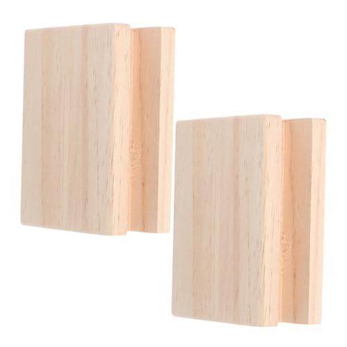 Kisangel 2 Stück Möbelerhöhung aus Holz Robuste Fußstützen für Bettrahmen Sofa und Stuhl Hohe Tischerhöhung Langlebige Sichere Möbelfüße für Couch Schrank und Haushaltsgeräte von Kisangel