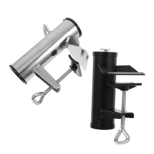 Kisangel 2 Stück Outdoor Sonnenschirmhalter Verzinkter Eisenschirmklammern Wetterfest Robust Passend für Balkon Terrasse Strand Garten Halterung für Sonnenschirme und Marktschirme Kisangel 2 Stück Outdoor Sonnenschirmhalter Verzinkter Eisenschirmklammern Wetterfest Robust Passend für Balkon Terrasse Strand Garten Halterung für Sonnenschirme und Marktschirme von Kisangel