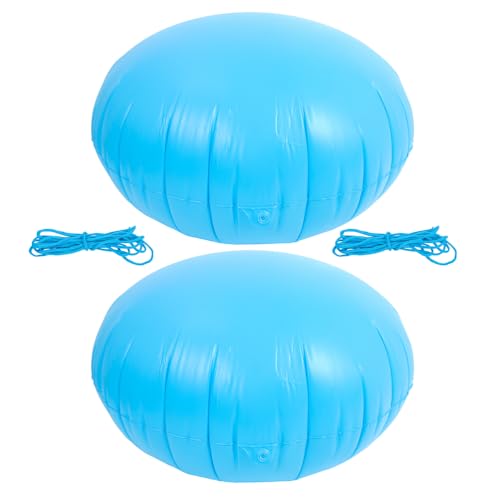 Kisangel 2 Stück Pool-Luftkissen zum Überwintern von oberirdischen Pools – wasserdichtes, rundes Schutzpolster aus PVC für die Schwimmsicherheit im Freien, 120 cm von Kisangel