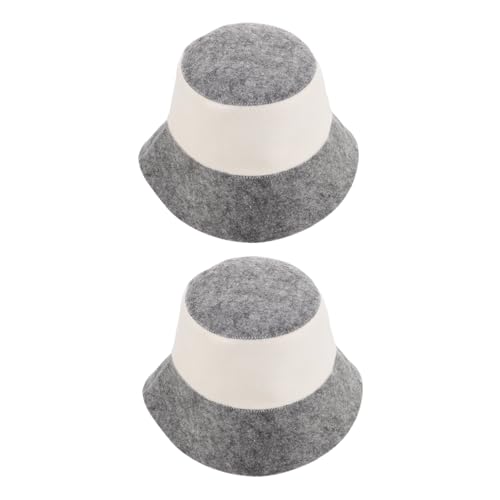 Kisangel 2 Stück Saunahut Aus Filz Saugfähig Dampfbadhut Damen Duschhauben Sauna Eimerhut Banya Kappe Badehut Für Den Haushalt Wiederverwendbar Saunahut Für Mädchen Kisangel 2 Stück Saunahut Aus Filz Saugfähig Dampfbadhut Damen Duschhauben Sauna Eimerhut Banya Kappe Badehut Für Den Haushalt Wiederverwendbar Saunahut Für Mädchen von Kisangel
