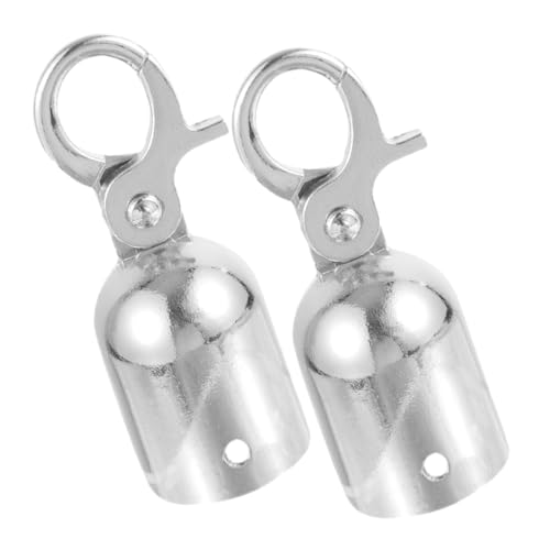 Kisangel 2 Stück Seilendkappen mit Haken Kordelstopper für Geländer und Absperrseile Einfache Montage Dekorative Endverschlüsse für Einkaufszentren Hotels Kinos Silberfarben Groß Kisangel 2 Stück Seilendkappen mit Haken Kordelstopper für Geländer und Absperrseile Einfache Montage Dekorative Endverschlüsse für Einkaufszentren Hotels Kinos Silberfarben Groß von Kisangel