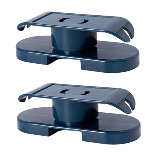 Kisangel 2 Stück Selbstklebender Drehbarer Power Strip Halter aus Robustem Kunststoff Wandmontage Steckdosen Kabelhalter für Büro und Haushalt Einfache Installation Langlebig und Praktisch von Kisangel