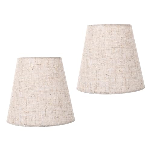Kisangel 2 Stück Stoff Lampenschirme für Innenbereich Eleganter Leuchtenschirm für Tisch Stehlampe Stilvolle Abdeckung aus Feinem Material Passend für Wohn Schlafzimmerbeleuchtung von Kisangel