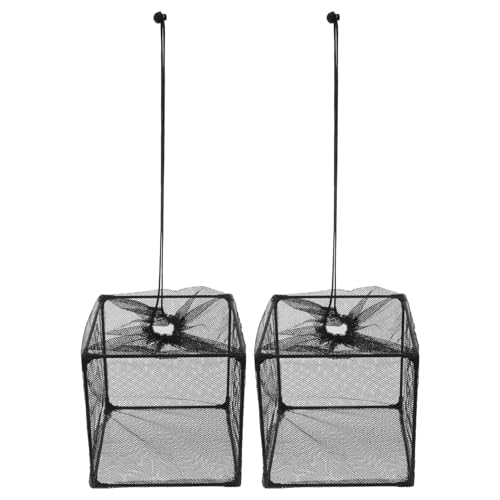 Kisangel 2 Stück Teichfilterbox mit Anti- Wasserfeste Pumpenschutz-Abdeckung Mesh-wasserfilter Geeignet für Koi-teiche Schwimmbäder Wasserfälle Schwarzes Filtersieb von Kisangel