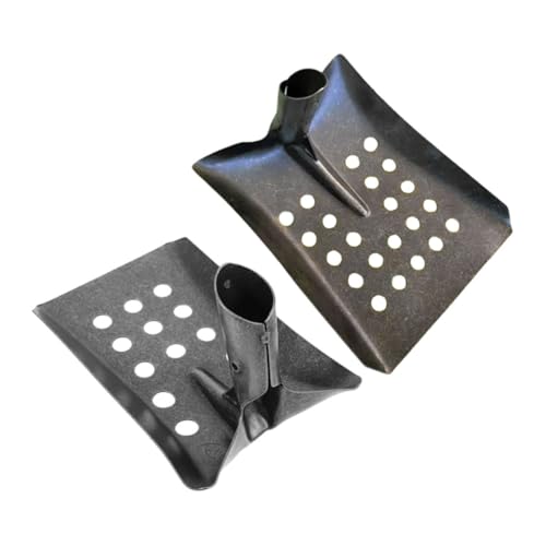 Kisangel 2 Stück Teiliges Drain Cleaning Scoop Langlebige Metall mulden schaufeln mit Mehrloch Design für Effiziente Schlammentsorgung Präzise Reinigung von Abflüssen Robustes von Kisangel