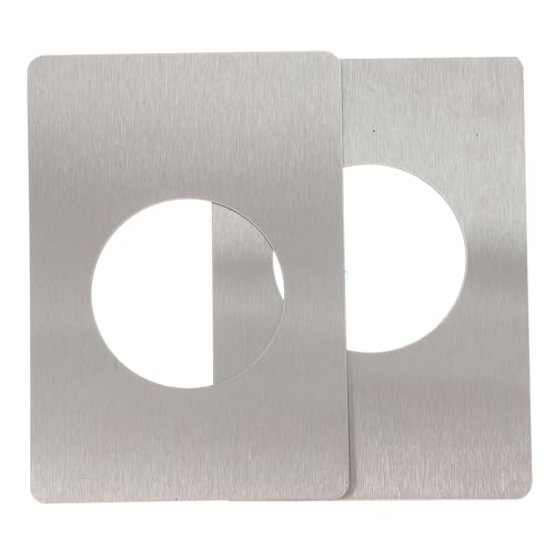 Kisangel 2 Stück Teiliges Edelstahl Türverstärkungsset Türschloss Reparaturplatte mit Starker Haftung für Lose Türgriffe Einfache Montage Langlebig und Rostbeständig zur Reparatur und von Kisangel