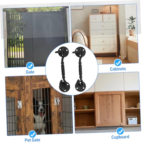 Kisangel 2 Stück Teiliges Edelstahl Windhaken Schloss Schwarz Robustes Türschloss für Fenster und Scheunentüren Winddichter Riegel für Badezimmer Haustüren Langlebiger Schutz gegen Zugluft Kisangel 2 Stück Teiliges Edelstahl Windhaken Schloss Schwarz Robustes Türschloss für Fenster und Scheunentüren Winddichter Riegel für Badezimmer Haustüren Langlebiger Schutz gegen Zugluft von Kisangel