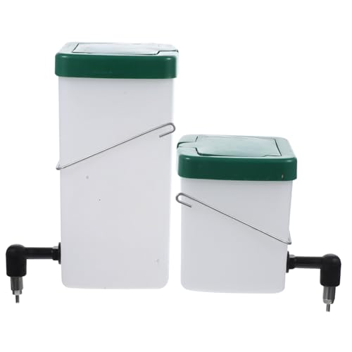 Kisangel 2 Stück Teiliges Meerschweinchen Kaninchen Wasserspender Tropffreie Trinkflasche mit Haken Langlebig Leicht zu Reinigen Sicherer Edelstahl für Kleintierkäfige Geeignet von Kisangel