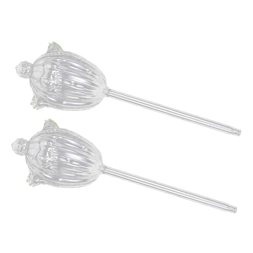 Kisangel 2 Stück Teiliges Pflanzengießkugel aus Klarem Glas Automatische Bewässerung für Zimmerpflanzen Selbstbewässernde Wasserglocke Kaktusform Transparent Langlebig für Urlaubs und von Kisangel