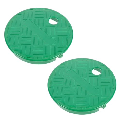 Kisangel 2 Stück Teiliges Sprinkler Ventilkasten Abdeckungsset Langlebiger Leichter Ersatzdeckel für Bewässerungssystem Einfache Installation Hohe Tragfähigkeit Kompatibel mit Gängigen von Kisangel