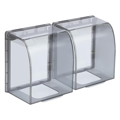 Kisangel 2 Stück Teiliges Wand steckdosen abdeckset Transparent Selbstklebend Wasserdichtes Schutzcover mit Erhöhtem Design für Badezimmer Praktische Steckdosenabdeckung mit Ausreichend Kisangel 2 Stück Teiliges Wand steckdosen abdeckset Transparent Selbstklebend Wasserdichtes Schutzcover mit Erhöhtem Design für Badezimmer Praktische Steckdosenabdeckung mit Ausreichend von Kisangel