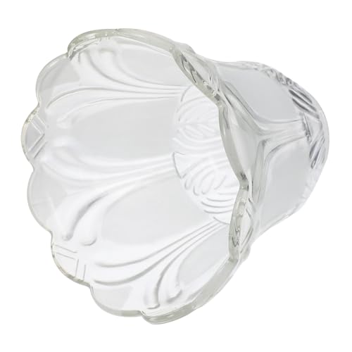 Kisangel 2 Stück Transparente Glasschirm Lampenschirme Praktische Stilvolle Lampenabdeckung für Pendel Deckenleuchten Langlebig Lichtoptimierend für Wohn Schlafzimmerbeleuchtung von Kisangel