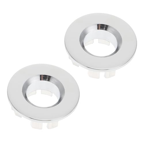 Kisangel 2 Stück Überlauf ringe aus Vollkupfer für Waschbecken Dekorative Abflussabdeckung Langlebiges Bad accessoire Einfache Montage Ersatz für Waschbeckenüberlauf von Kisangel
