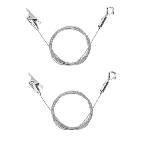 Kisangel 2 Stück Verstellbare Drahtseil aufhänger aus hochwertigem Metall Korrosionsbeständig mit Starker Tragkraft für Bilder Leuchten und Schilder Einfache Montage Vielseitig für Zuhause Kisangel 2 Stück Verstellbare Drahtseil aufhänger aus hochwertigem Metall Korrosionsbeständig mit Starker Tragkraft für Bilder Leuchten und Schilder Einfache Montage Vielseitig für Zuhause von Kisangel