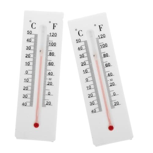 Kisangel 2 Stück Wandmontiertes Thermometer Schlüsselversteck Outdoor Key Hider mit Großem Temperaturbereich Platzsparendes Kunststoffgehäuse Unauffälliges Hausschlüssel Safe und von Kisangel