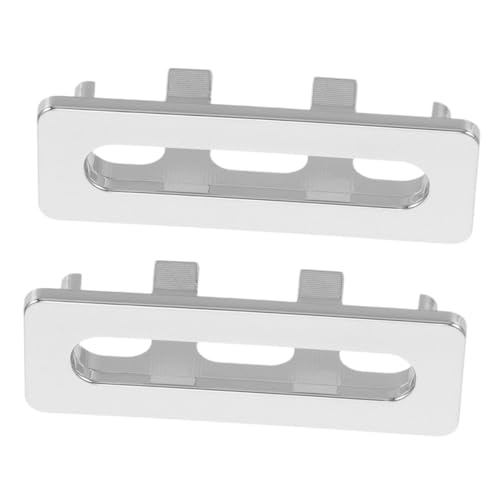 Kisangel 2 Stück Waschbecken Überlauf Abdeckung Kunststoff Überlaufloch Abdeckung Passend für Bad Küche Einfache Montage Langlebig Robust von Kisangel