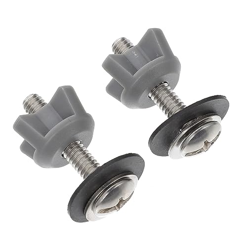 Kisangel 2 Stück Wc Sitz Befestigungsschrauben aus Robustem Eisen und Abs Installieren Korrosionsbeständig für Wasserdichte Montage von Toilettensitz und Spülkasten Geeignet von Kisangel