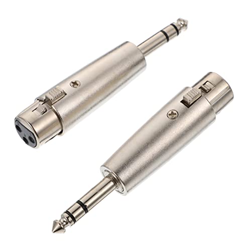 Kisangel 2 Stück Xlr Female zu Trs Adapter Stereo Balancierter Audio Connector Pin Mikrofonadapter Geeignet für Aufnahme Bühne und Videosysteme von Kisangel
