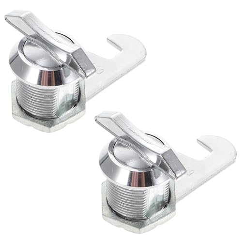 Kisangel 2 Stück Zinklegierung Schrankschloss Schlüssel Bohrfreies Sicherheitsschloss für Schränke und Vitrinen Langlebig Stabil Vielseitig Einsetzbar von Kisangel