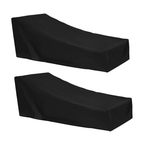 Kisangel 2 Stück wasserdichte Lounge Stuhl Abdeckungen aus Schutz vor Staub und Verblassen für Outdoor Gartenmöbel Maße für Terrasse und Balkon von Kisangel