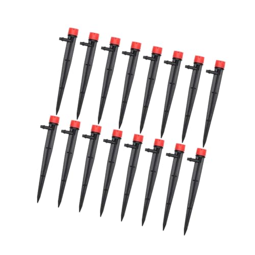 Kisangel 20 Stück Adjustable Drip Irrigation Emitters für Gartenbewässerung Sprüh und Tropfdüsen für Töpfe Blumenbeete und Gewächshäuser mit Flusskontrolle und Einfacher Installation von Kisangel