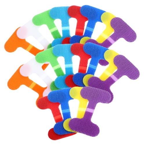 Kisangel 20 Stück Beschreibbare Kabelbinder in Bunten Farben Wiederverwendbare Kabel Ladekabel etiketten für Effizientes Kabelmanagement und Einfache Unterscheidung bei Netz Datenkabeln von Kisangel