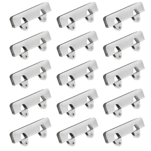 Kisangel 20 Stück Teiliges Glasschiebeklammerscheiben mit Hoher Tragfähigkeit Langlebige Glasschiebetür rollenklammern für Glas Geeignet für Vitrinen Schränke Möbel Sanft Gleitend und von Kisangel