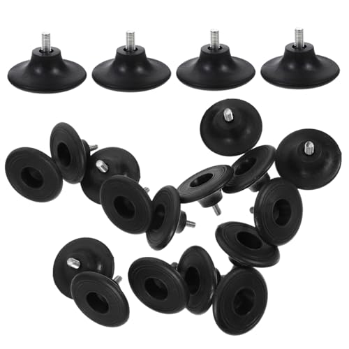Kisangel 20 Stück Teiliges Höhenverstellbare Möbelfüße Robuste Tischbeine aus PP und Eisen Verstellbare Möbelbeine zum Schutz und Geräuschreduzierung für Schränke und Werkbänke von Kisangel