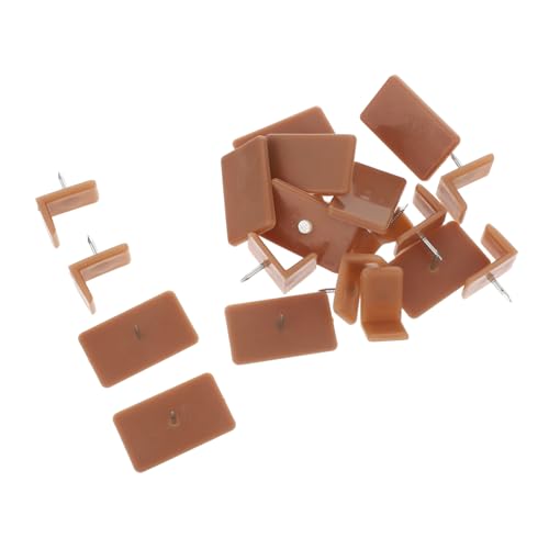 Kisangel 20 Stück Teiliges Möbelgleiter Nägel für Quadratisch Tack Drawer Glides Leiser Stabiler Möbel-Slider Einfache Montage für Kommoden Stuhlreparatur von Kisangel
