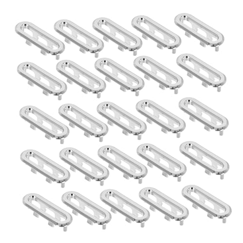 Kisangel 20 Stück Teiliges Überlaufring Waschbecken aus Robustem Kunststoff Praktische Badezimmer überlaufabdeckung Langlebige Haushalts overflow cover Passend für Spülbecken und von Kisangel