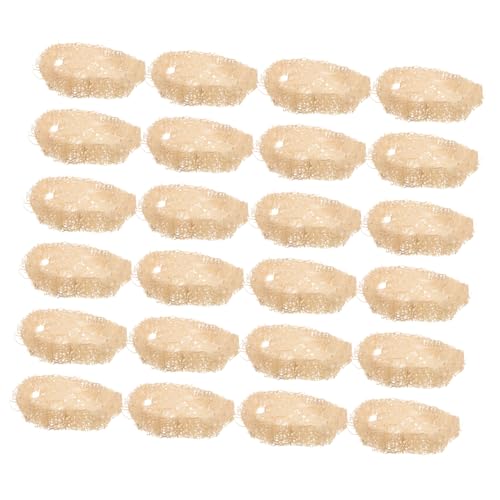 Kisangel 24 Stücke Teiliges Hamster Kauspielzeug aus Natürlichem Loofah Essbare Molaren Snacks zur Zahnpflege Stresslinderndes Nager für Hamster Kaninchen Chinchillas und Kleine Haustiere von Kisangel