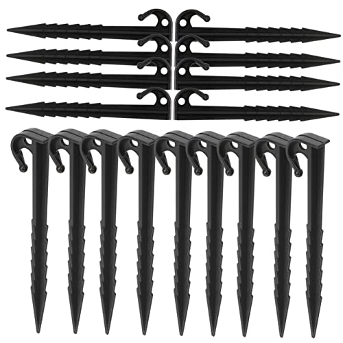 Kisangel Zelt Heringe 25 Stück Kunststoff Heavy Duty Zeltnägel Für Outdoor Camping 14.5cm Schwarz Wiederverwendbar Für Harte Böden Für Zelte Und Pavillons Kisangel Zelt Heringe 25 Stück Kunststoff Heavy Duty Zeltnägel Für Outdoor Camping 14.5cm Schwarz Wiederverwendbar Für Harte Böden Für Zelte Und Pavillons von Kisangel