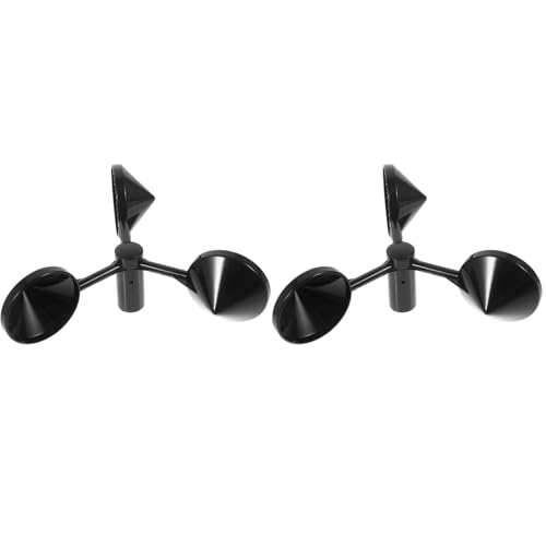 Kisangel 2St Anemometer-Windbecher Windgeschwindigkeitsmesser Cup Windmesser werkzeug Richtung Detektor wetterstation swor Klimaanlage Windflussmesser professioneller Windmesserbecher Abs von Kisangel