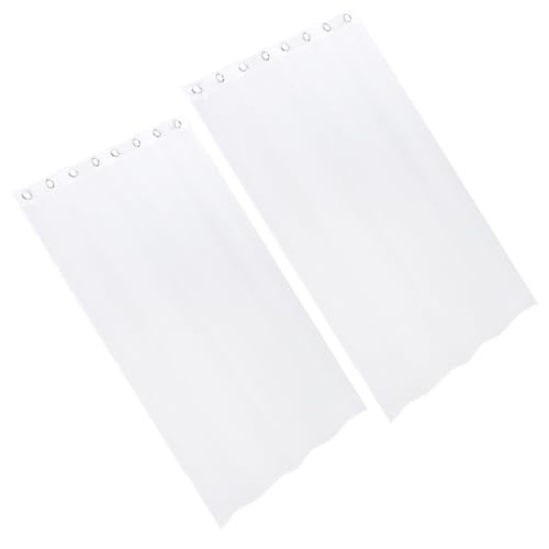 Kisangel Home Decor Transparente Vorhänge Mit Ösen 2 Stück Weiß 132 1 X 213 3 cm Für Wohnzimmer Schlafzimmer Flur von Kisangel