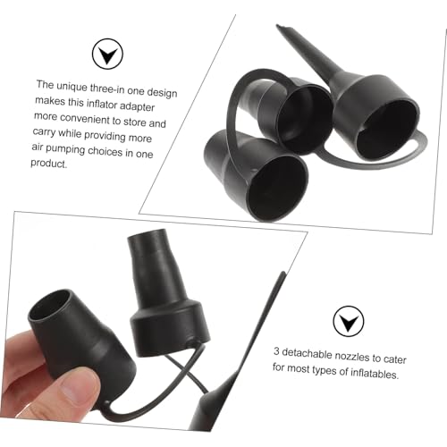 Kisangel 3 Sätze Elektrische Luftpumpen Adapterdüsen Luftdüsen für Aufblasbare Matratzen Schlauchboote Sup Boards Kompatibel mit Meisten Ventiltypen Einfach zu Bedienen und Langlebig von Kisangel
