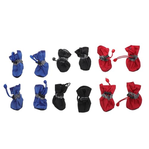 Kisangel 3 Sätze Hunderegenstiefel wasserdichte rutschfeste Outdoor Pet Boots mit Baumwollfutter Atmungsaktiv und Pflegeleicht für Kleine Hunde bei Regenwetter Kisangel 3 Sätze Hunderegenstiefel wasserdichte rutschfeste Outdoor Pet Boots mit Baumwollfutter Atmungsaktiv und Pflegeleicht für Kleine Hunde bei Regenwetter von Kisangel