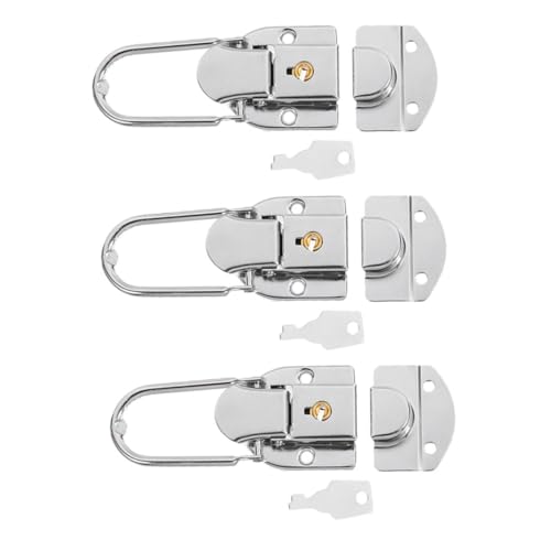 Kisangel 3 Sätze Metallverschluss Kofferschloss aus Robustes Box schloss mit Stilvollem Design Sicherer Verschluss für Koffer Reisetaschen Truhen und Boxen Praktische und Langlebige Road Kisangel 3 Sätze Metallverschluss Kofferschloss aus Robustes Box schloss mit Stilvollem Design Sicherer Verschluss für Koffer Reisetaschen Truhen und Boxen Praktische und Langlebige Road von Kisangel