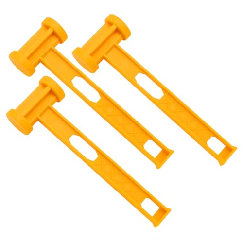 Kisangel 3 Stück Teiliges Camping Hammer aus Robustem Kunststoff Multifunktional als Zelthering Hammer und Heringsauszieher Leicht und Kompakt für Outdoor Wandern Zelten Professionelles von Kisangel