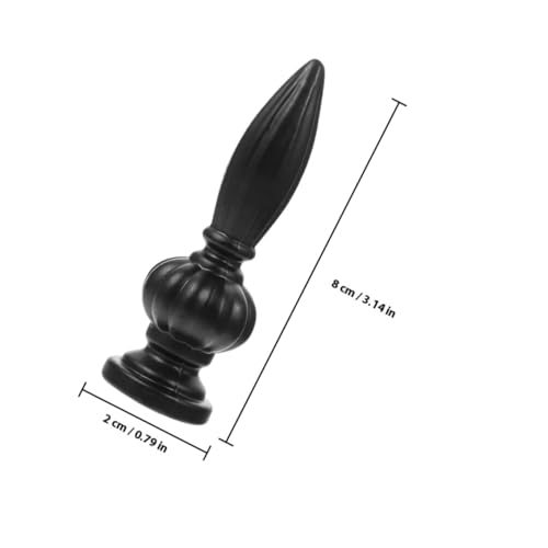 Kisangel 3 Stück Teiliges Lampenschirm halter Schraubknopf aus Schwarzer Zinklegierung Tisch Stehlampen Dekor Innengewinde Moderne Lampenknöpfe mit Glatter Oberfläche und Langlebiger von Kisangel
