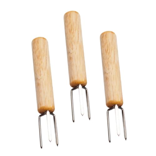 Kisangel 3 Stück Teiliges Maisgabel mit Rutschfestem Holzgriff Bbq Grillwerkzeug für Maiskolben Obst und Snacks Kompakte Küchenspieße für Grill und Fingerfood Kisangel 3 Stück Teiliges Maisgabel mit Rutschfestem Holzgriff Bbq Grillwerkzeug für Maiskolben Obst und Snacks Kompakte Küchenspieße für Grill und Fingerfood von Kisangel