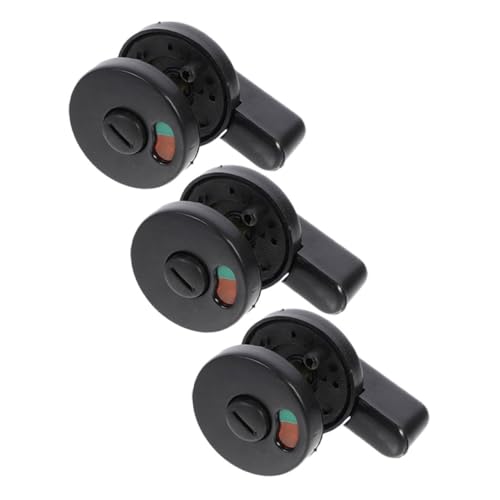 Kisangel 3 Stück Türschloss mit Indikator für Wc und Badezimmer Langlebiges Privacy Lock ohne Schlüssel Zuverlässiger Riegel für Öffentliche Toiletten mit Frei Besetzt anzeige Schwarz Kisangel 3 Stück Türschloss mit Indikator für Wc und Badezimmer Langlebiges Privacy Lock ohne Schlüssel Zuverlässiger Riegel für Öffentliche Toiletten mit Frei Besetzt anzeige Schwarz von Kisangel