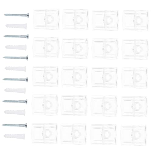 Kisangel 30 Sätze Glashalter Clips Kunststoff Transparente Glasregal Befestigungsklammern Stabile Spiegelhalterung für Schrank Bad Vitrinen Einsetzbar Langlebig und Platzsparend Kisangel 30 Sätze Glashalter Clips Kunststoff Transparente Glasregal Befestigungsklammern Stabile Spiegelhalterung für Schrank Bad Vitrinen Einsetzbar Langlebig und Platzsparend von Kisangel