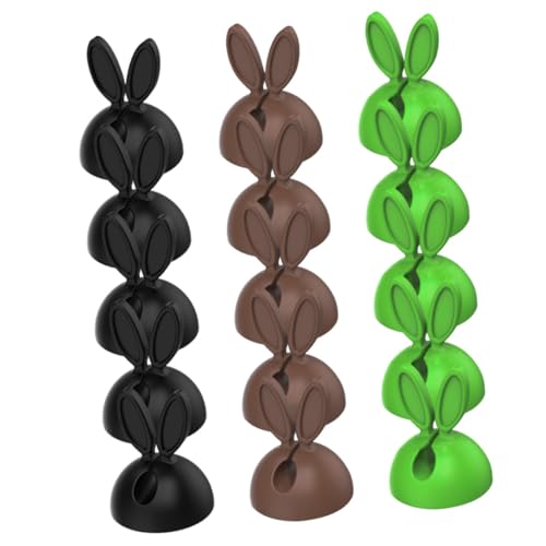 Kisangel 30 Stück Teiliges Kabelhalter Flexiblem Silikon mit Niedlichen Hasenohren Selbstklebend Robust für Schreibtisch Büro und Zuhause zur Ordentlichen Kabelorganisation und Schutz Kisangel 30 Stück Teiliges Kabelhalter Flexiblem Silikon mit Niedlichen Hasenohren Selbstklebend Robust für Schreibtisch Büro und Zuhause zur Ordentlichen Kabelorganisation und Schutz von Kisangel