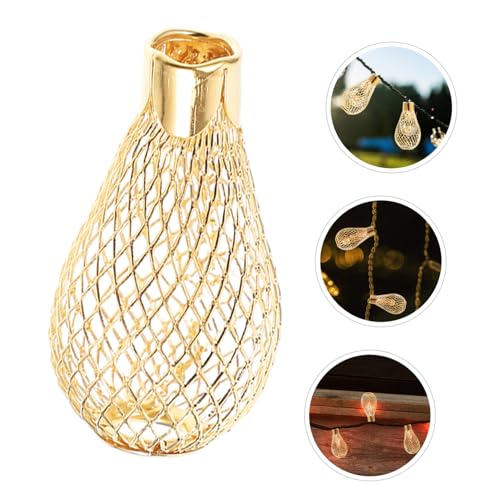 Kisangel 30 Stück Teiliges Weihnachtslampenschirme aus Metall Hohl Gestaltete Eisendraht-käfige Dekorative Lampenschirme für Innen Außendeko Langlebig Wiederverwendbar Goldfarben Kisangel 30 Stück Teiliges Weihnachtslampenschirme aus Metall Hohl Gestaltete Eisendraht-käfige Dekorative Lampenschirme für Innen Außendeko Langlebig Wiederverwendbar Goldfarben von Kisangel