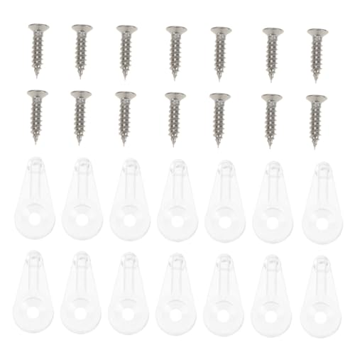 Kisangel 30 Stück Transparente Glasfixierclips mit Schrauben Kleine Spiegelhalter für Spiegel Schränke Vitrinen und Bücherregale Langlebige Kunststoffklemmen zur Sicheren Glasbefestigung Kisangel 30 Stück Transparente Glasfixierclips mit Schrauben Kleine Spiegelhalter für Spiegel Schränke Vitrinen und Bücherregale Langlebige Kunststoffklemmen zur Sicheren Glasbefestigung von Kisangel