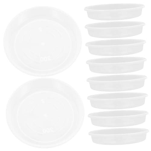 Kisangel 30 Stück Tropfschale Aus Kunststoff Square Flower Pot Tablett Selbst Tabletts Untertassen Untersetzer Für Blumentöpfe Teller Mit Blumentopf Blumenbasis Tablett Transparent Plastik von Kisangel