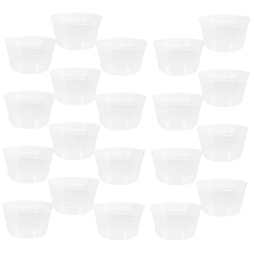 Kisangel 30 Stück wasserdichte Blumentopf Tabletts Blumentopf Untersetzer Transparente Pflanzentablett Untersetzer Für Topfpflanzen Topf Tropfschale Pflanzgefäß Pflanzen von Kisangel