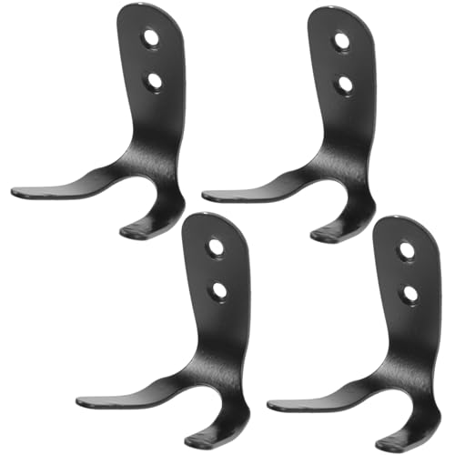 Kisangel 4 Stück Edelstahl Doppelhaken für Schwimmbad Wandmontage Vielseitige Poolhalter für Handtücher Badebekleidung und Zubehör Platzsparende Outdoor Aufbewahrungslösung von Kisangel
