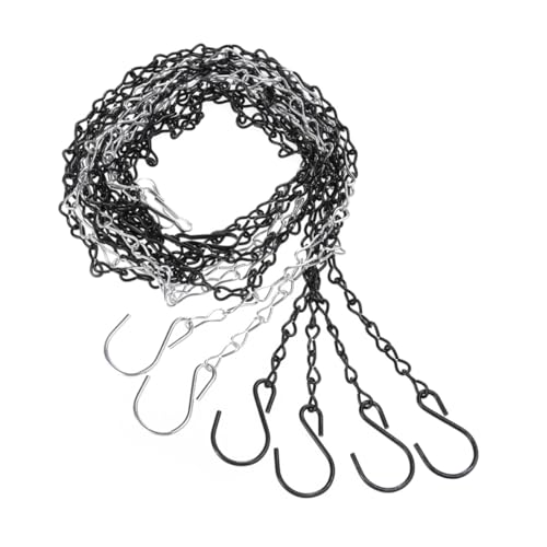 Kisangel 4 Stück Einstellbare Metallkette zum Aufhängen von Vogelhäuschen Pflanzkörben Laternen Wetterfeste Robuste Eisenkette für Garten und Balkon Dekoration Kisangel 4 Stück Einstellbare Metallkette zum Aufhängen von Vogelhäuschen Pflanzkörben Laternen Wetterfeste Robuste Eisenkette für Garten und Balkon Dekoration von Kisangel